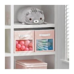 Fabric Storage Cubes With Window 10.5 X 10.5 X 11 -Home storage 2000 Square JPG 06458MDB Environment