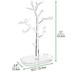 Acrylic Jewelry Tree Stand Organizer 7 Acrylic Jewelry Tree Stand Organizer -Home storage 2000 Square JPG 06966MDBA.PT04