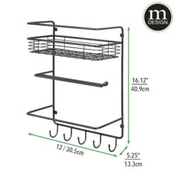 Kitchen Organizer Rack With Paper Towel Holder -Home storage 2000 Square JPG 07037MDK