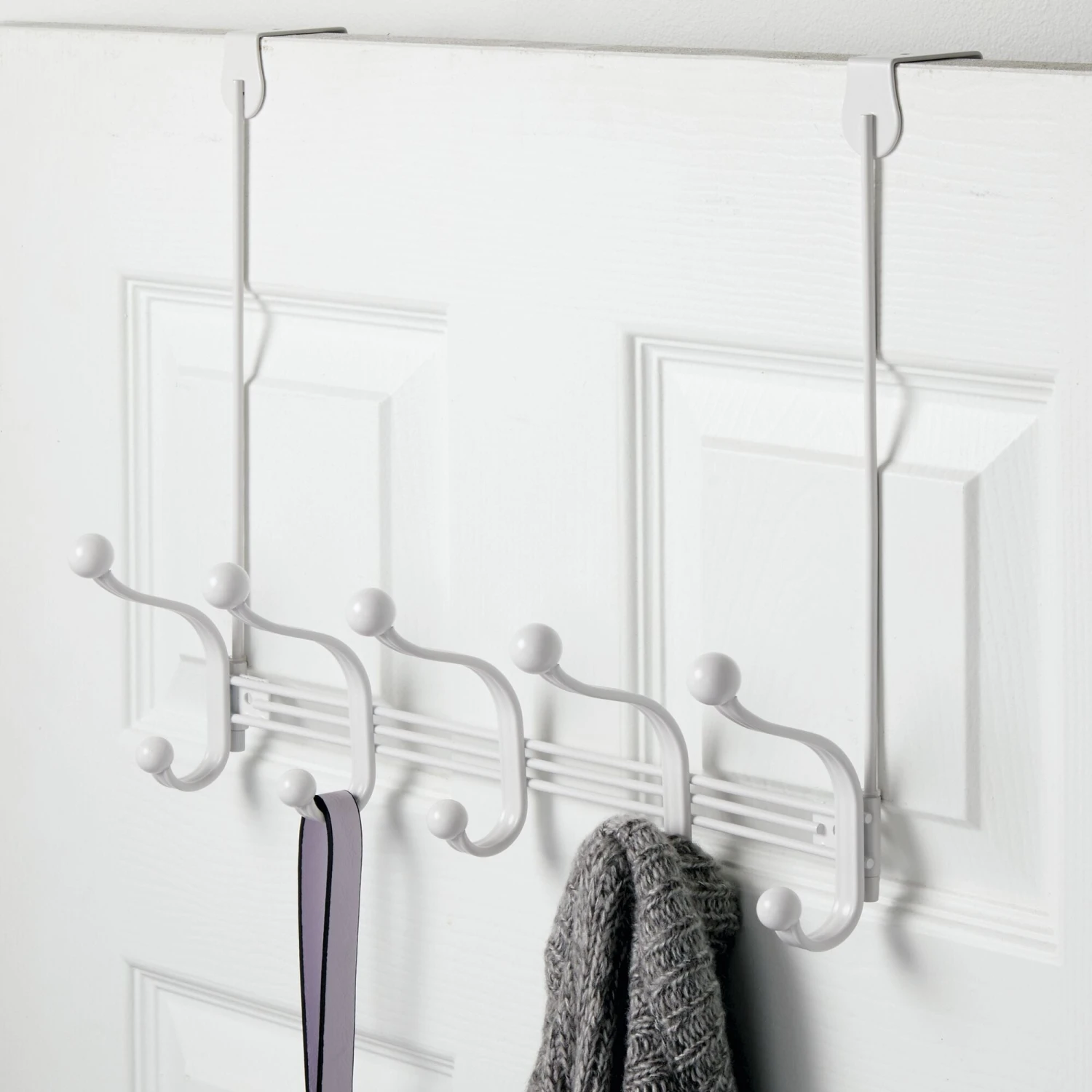 10-Hook Over-the-Door Or Wall Mount Hook Rack 5 10-Hook Over-the-Door Or Wall Mount Hook Rack - Image 5