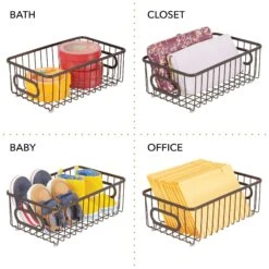 Wire Pantry Basket 10 X 6 X 3.5 13 Wire Pantry Basket 10 X 6 X 3.5 -Home storage 2000 Square JPG 07149MDK.PT02