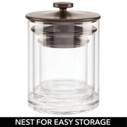 Round Vanity Canister Set -Home storage 2000 Square JPG 07227MDBA nest