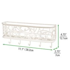 Vine Mail And Key Wall Organizer -Home storage 2000 Square JPG 07811MDHS dims