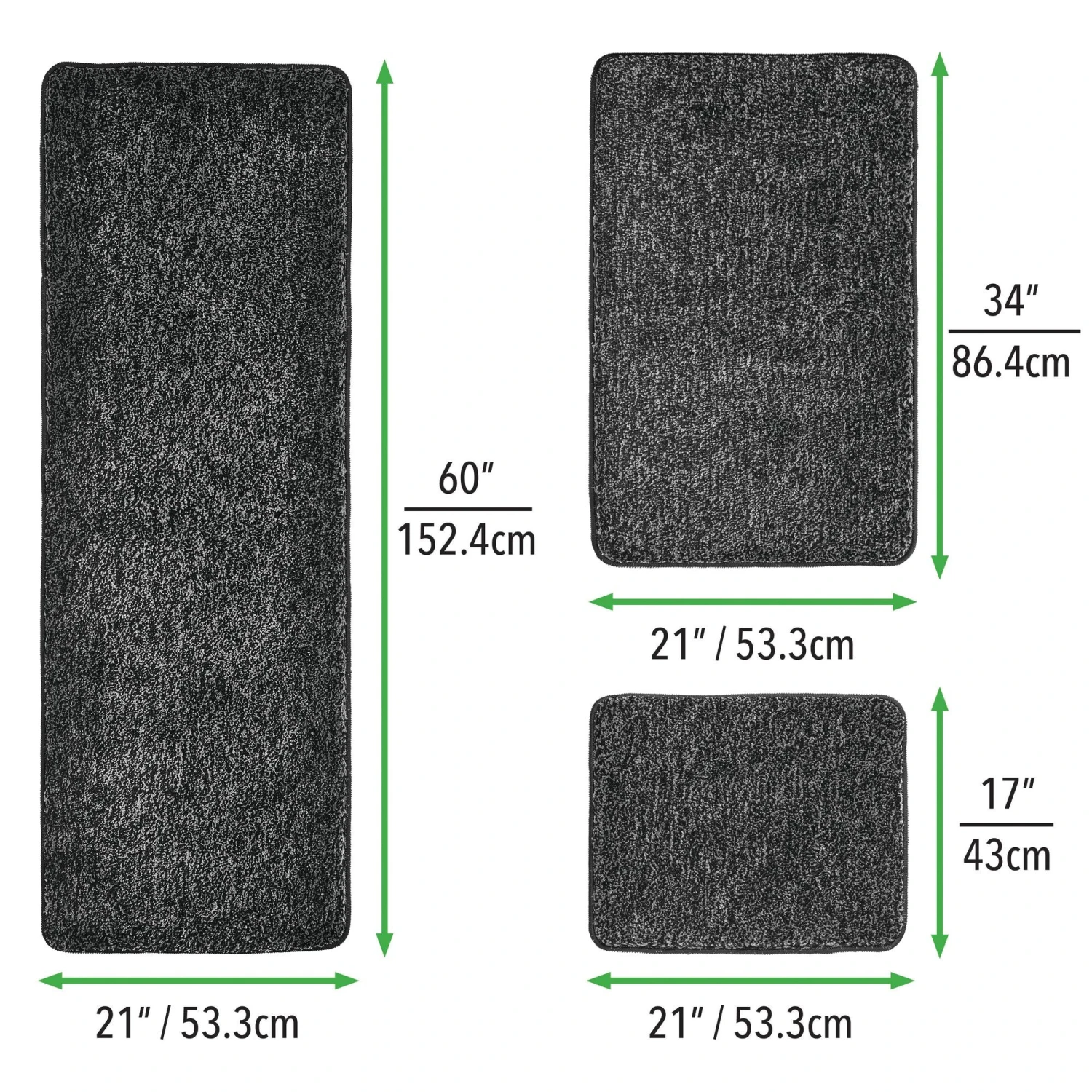 Solid Non-Slip Spa Bath Rug Set 12 Solid Non-Slip Spa Bath Rug Set - Image 12