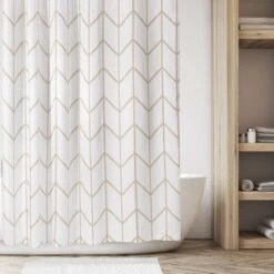Modern Chevron Shower Curtain -Home storage 2000 Square JPG 08047MDSC.PT01