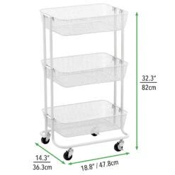 3-Tier Rolling Cart -Home storage 2000 Square JPG 08070MDHS 2EPT05