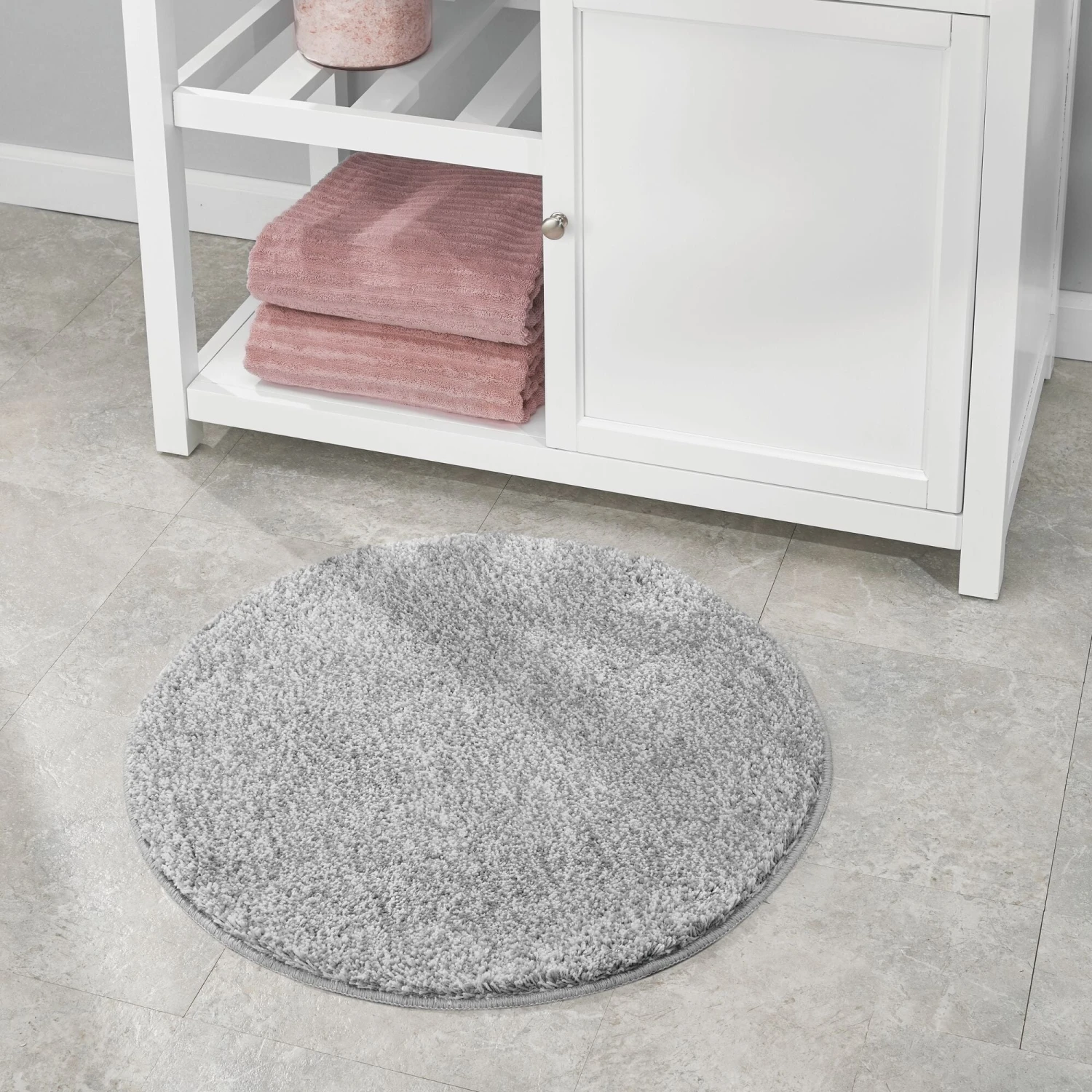 Solid 24" Round Non-Slip Bath Rug 17 Solid 24" Round Non-Slip Bath Rug - Image 17