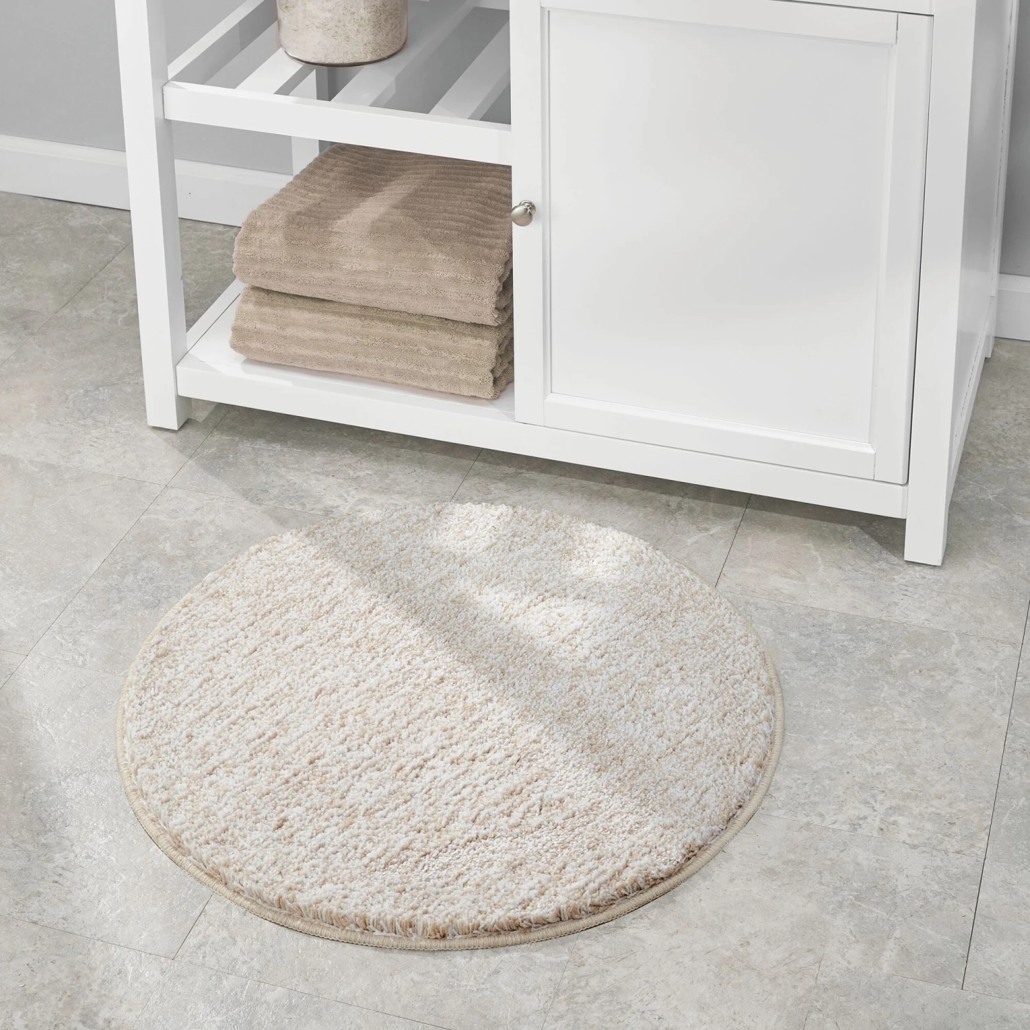 Solid 24" Round Non-Slip Bath Rug 18 Solid 24" Round Non-Slip Bath Rug - Image 18