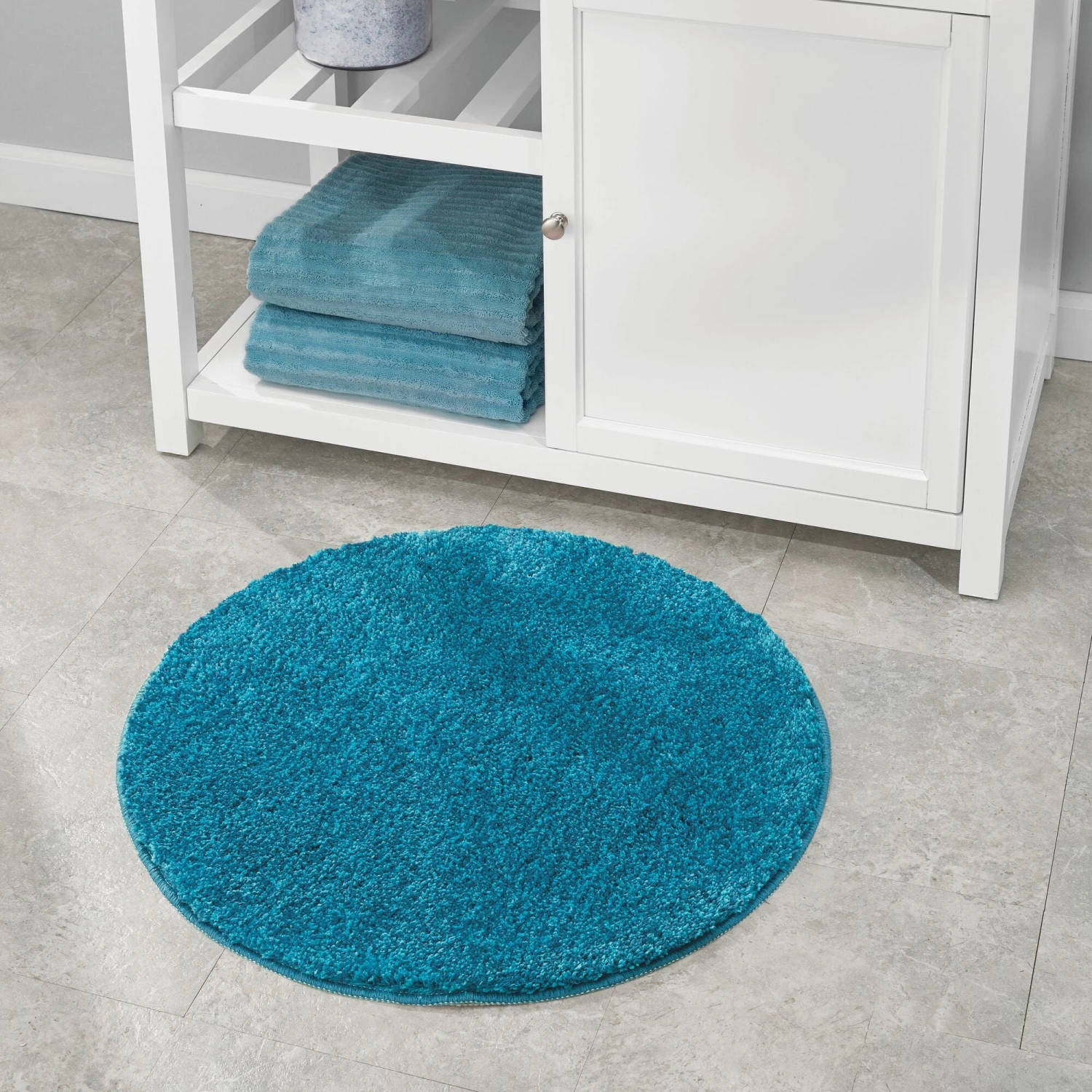 Solid 24" Round Non-Slip Bath Rug 20 Solid 24" Round Non-Slip Bath Rug - Image 20