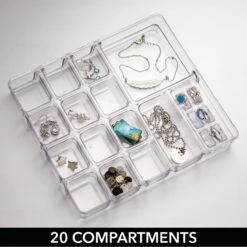 35-Section Stackable Jewelry Organizer -Home storage 2000 Square JPG 0897MDCO C
