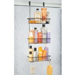 3-Tier Over-the-Door Shower Caddy With 2 Hooks -Home storage 2000 Square JPG 09155MDBST.PT01