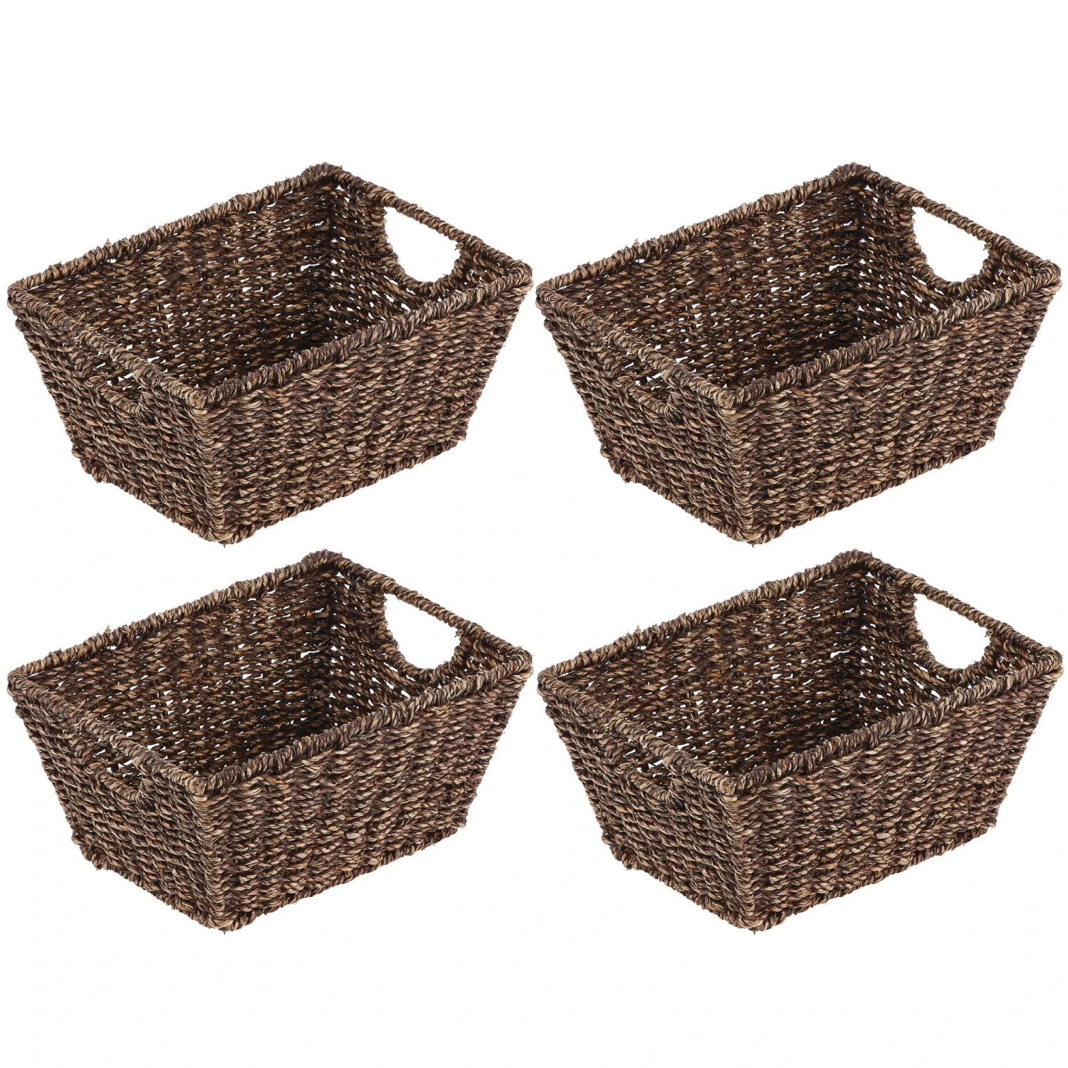 Woven Seagrass Basket 12 X 9 X 6 3 Woven Seagrass Basket 12 X 9 X 6 - Image 3