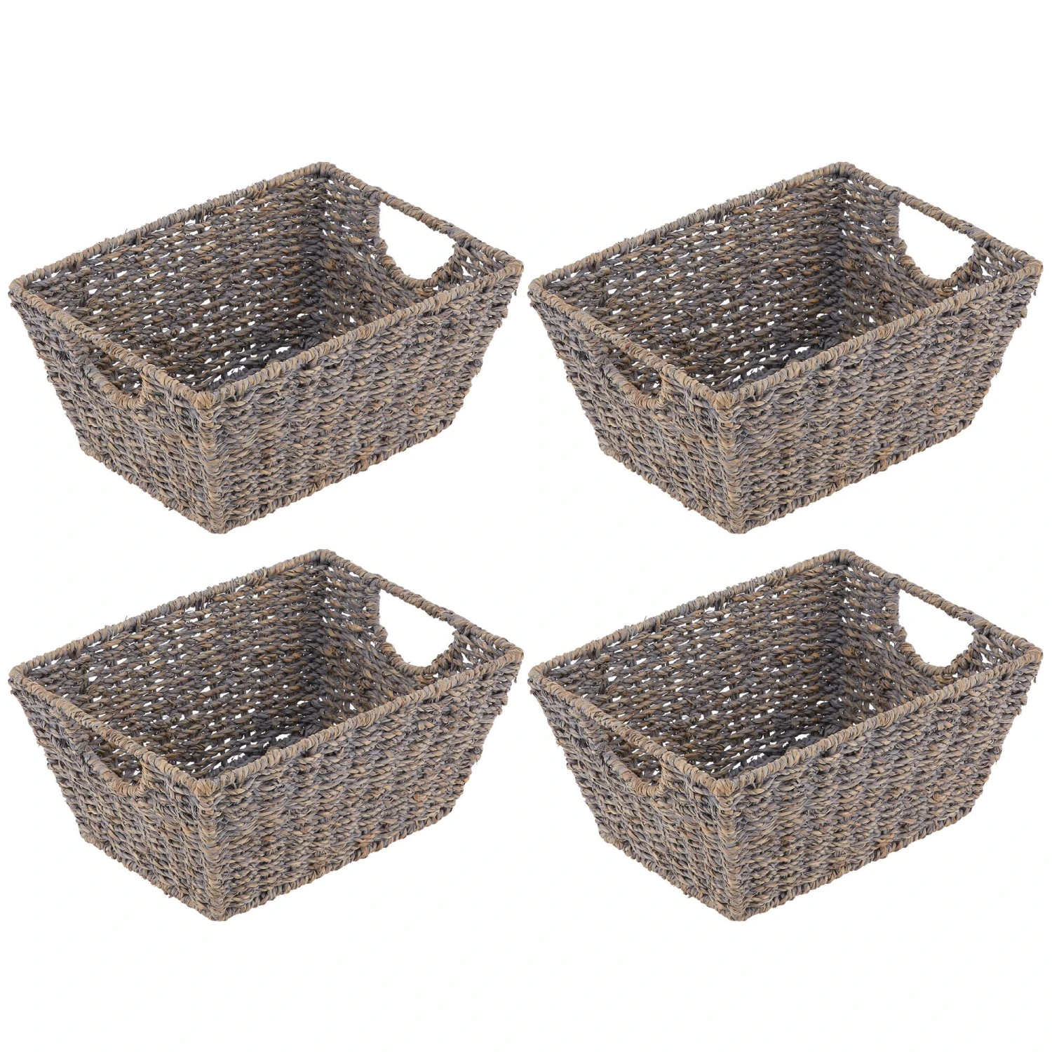 Woven Seagrass Basket 12 X 9 X 6 2 Woven Seagrass Basket 12 X 9 X 6 - Image 2