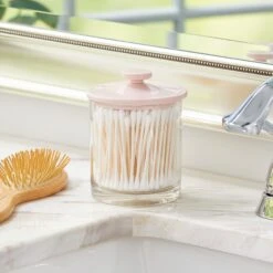 Acrylic Bathroom Canisters -Home storage 2000 Square JPG 09281MDBA 20glam