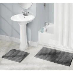 Cotton Ribbed Bath Mat Set -Home storage 2000 Square JPG 09324MDBST.PT01