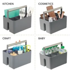 4-Section Bathroom Caddy With Metal Handle -Home storage 2000 Square JPG 09348MDBST.PT02