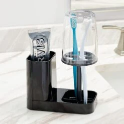 Toothbrush Holder With Rinsing Cup -Home storage 2000 Square JPG 09490MDBA.PT01