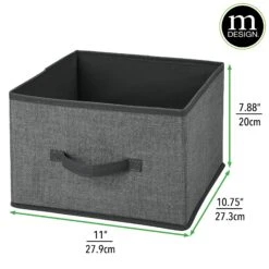 Fabric Storage Bin 11 X 11 X 8 19 Fabric Storage Bin 11 X 11 X 8 -Home storage 2000 Square JPG 09568MDCO.DIMS
