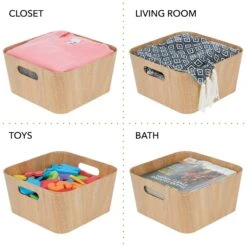Paperboard Storage Bins 12 X 12 X 6 -Home storage 2000 Square JPG 09765MDK 2EPT02