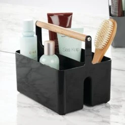 Divided Bathroom Caddy With Bamboo Handle 14 Divided Bathroom Caddy With Bamboo Handle -Home storage 2000 Square JPG 09789MDBST.PT01