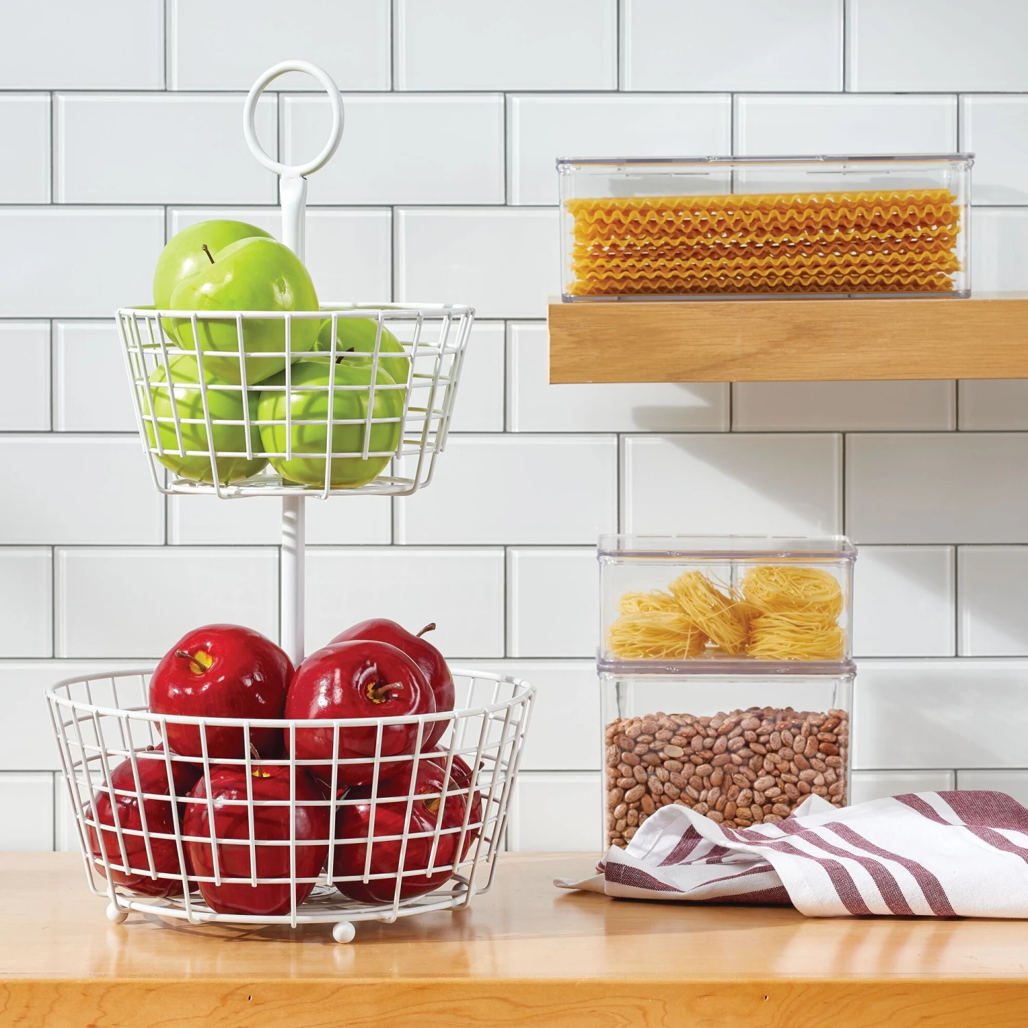 Hinged-Lid Kitchen Storage Box 5.5 X 6.6 X 7 2 Hinged-Lid Kitchen Storage Box 5.5 X 6.6 X 7 - Image 2