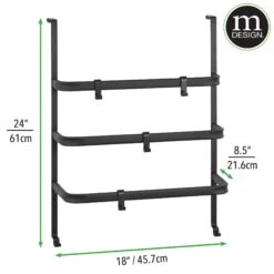 Over-the-Door Towel Rack With Adjustable Hooks -Home storage 2000 Square JPG 10651MDBA Dimensions