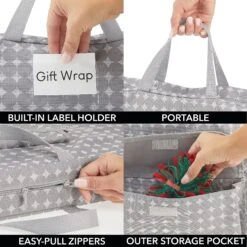 Gift Wrap Storage Bag With Handle -Home storage 2000 Square JPG 10764MDCO.PT03