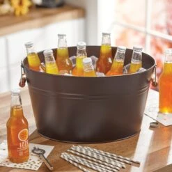 Beverage Tub With Bamboo Handles 27 Beverage Tub With Bamboo Handles -Home storage 2000 Square JPG 11008MDK Environment