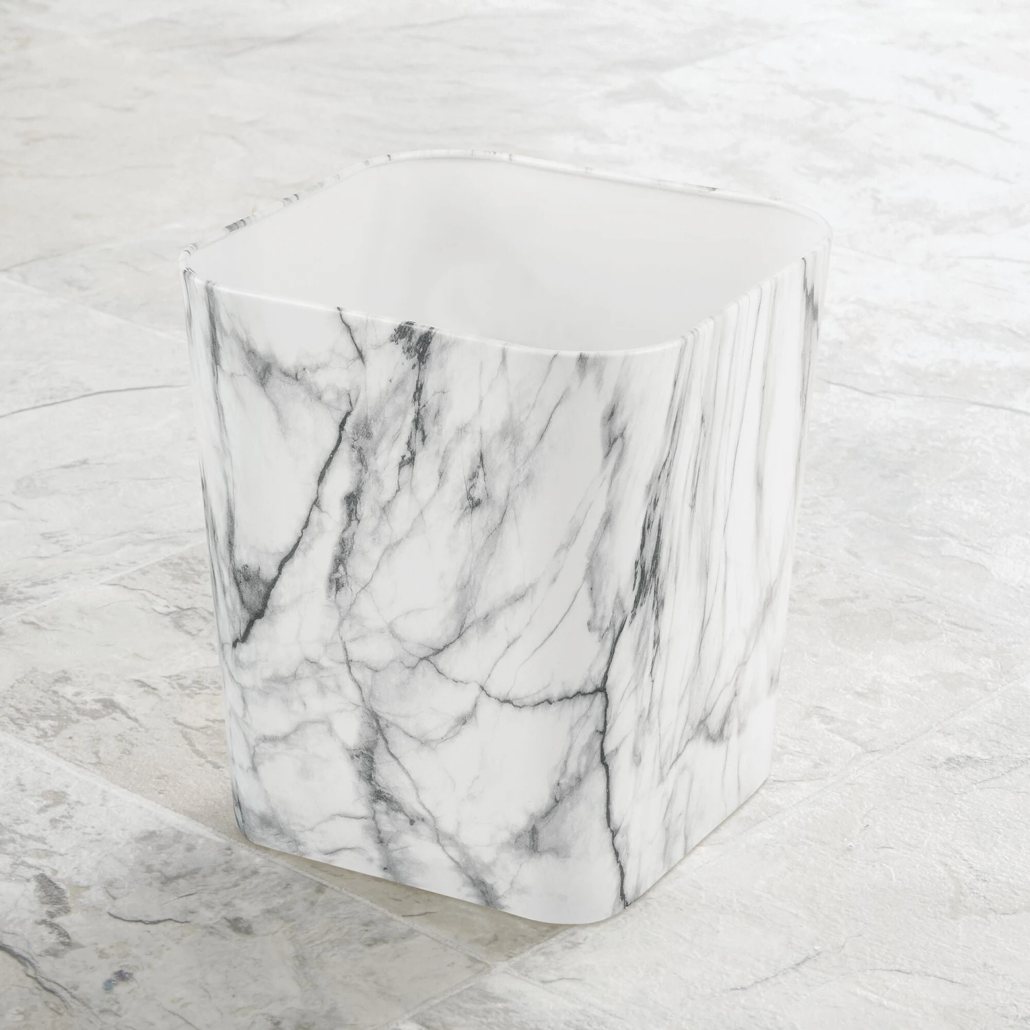 Square Metal Trash Can 2 Square Metal Trash Can - Image 2