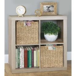 Seagrass Cube Kitchen Basket 10.5 X 10.5 X 10.5 -Home storage 2000 Square JPG 11697MDHS.PT01