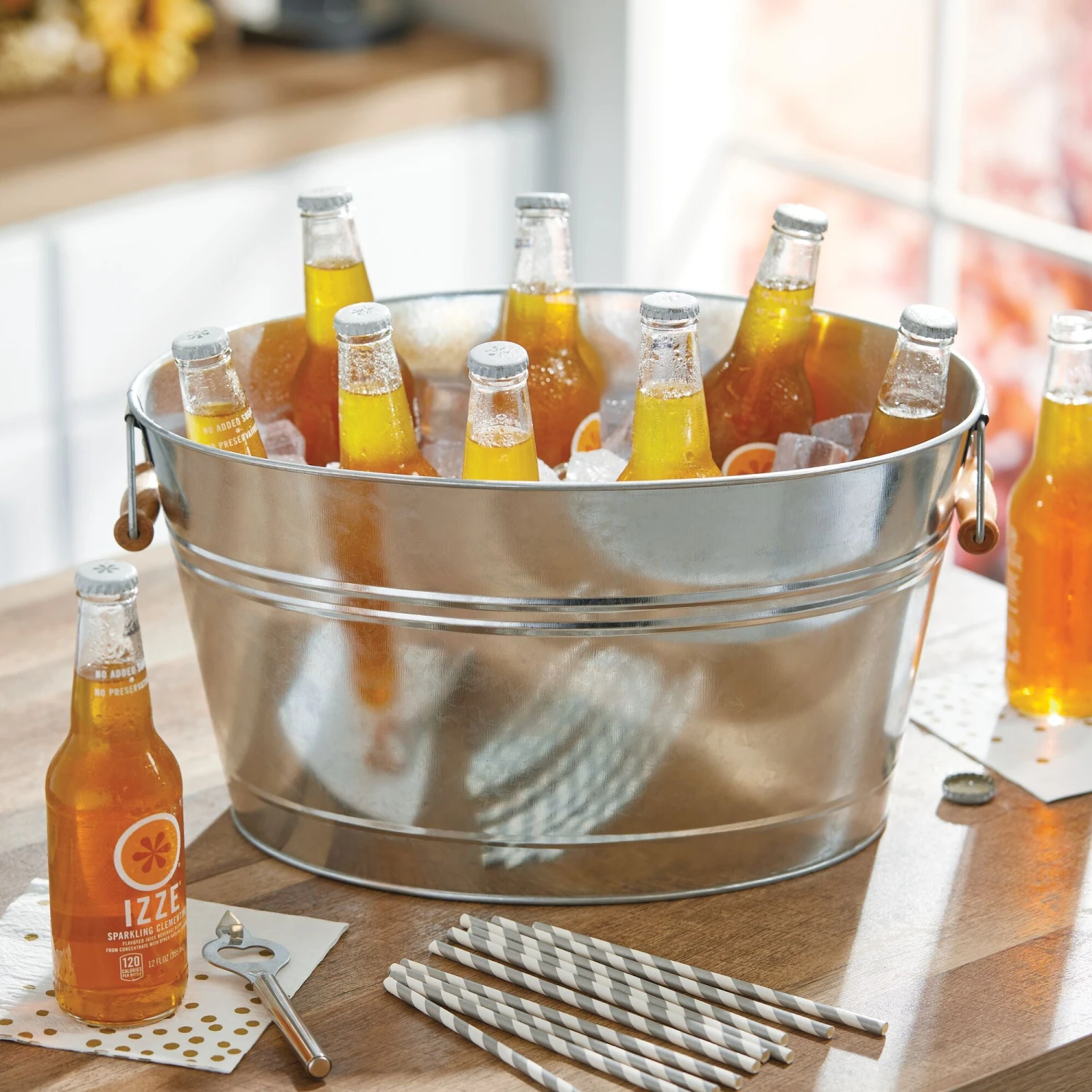 Beverage Tub With Bamboo Handles 14 Beverage Tub With Bamboo Handles - Image 14