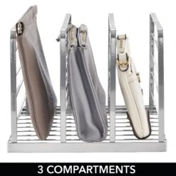 Stackable 3-Section Purse Organizer -Home storage 2000 Square JPG 11840MDCO.PT03
