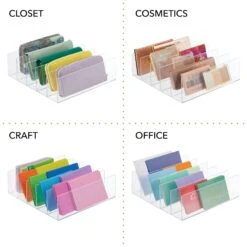 5-Section Slim Purse Organizer -Home storage 2000 Square JPG 11846MDCO.PT02