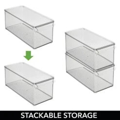 Stackable Refrigerator Bins14.5 X 6 X 6 -Home storage 2000 Square JPG 12268MDBST 2EPT01