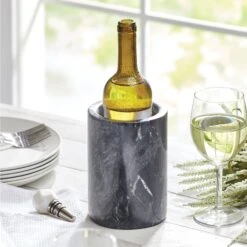 Marble Wine Bottle Cooler -Home storage 2000 Square JPG 12607MDK glam