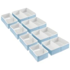 Divided Fabric Drawer Organizers 22 Divided Fabric Drawer Organizers -Home storage 2000 Square JPG 12946MDB Outline