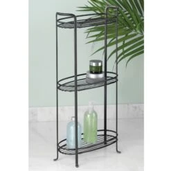 Oval 3-Tier Bathroom Storage Shelves -Home storage 2000 Square JPG 12995MDBA.PT01