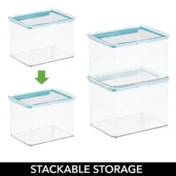 Airtight Stackable Storage Bin 7 X 6 X 5 -Home storage 2000 Square JPG 1299MDK.PT03