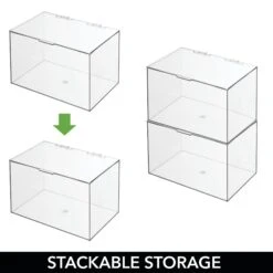 Hinged-Lid Bathroom Box 7 X 11 X 6.5 10 Hinged-Lid Bathroom Box 7 X 11 X 6.5 -Home storage 2000 Square JPG 13186MDBST.PT01