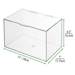 Hinged-Lid Bathroom Box 7 X 11 X 6.5 8 Hinged-Lid Bathroom Box 7 X 11 X 6.5 -Home storage 2000 Square JPG 13186MDBST.PT06
