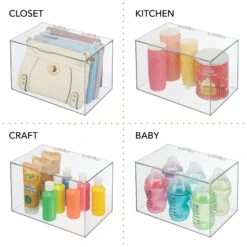 Hinged-Lid Bathroom Box 7 X 11 X 6.5 9 Hinged-Lid Bathroom Box 7 X 11 X 6.5 -Home storage 2000 Square JPG 13186MDBST 2EPT02