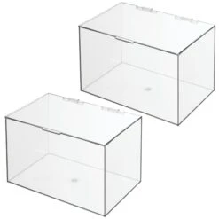 Hinged-Lid Bathroom Box 7 X 11 X 6.5 11 Hinged-Lid Bathroom Box 7 X 11 X 6.5 -Home storage 2000 Square JPG 13187MDBST 2EMAIN 3