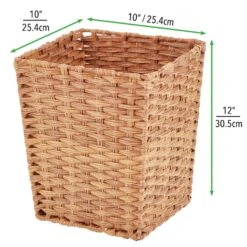 Woven Wastebasket -Home storage 2000 Square JPG 13188MDHS.PT03