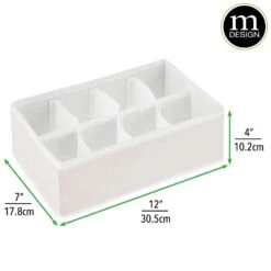 8-Section Fabric Drawer Organizer -Home storage 2000 Square JPG 13315MDB.DIMS