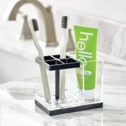 Toothbrush + Toothpaste Holder 20 Toothbrush + Toothpaste Holder -Home storage 2000 Square JPG 13376MDBA glam