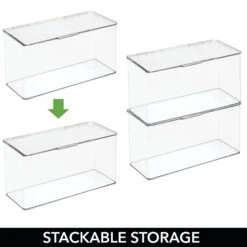 Hinged-Lid Kitchen Storage Box 6 X 13 X 7 -Home storage 2000 Square JPG 13604MDC 2EPT01