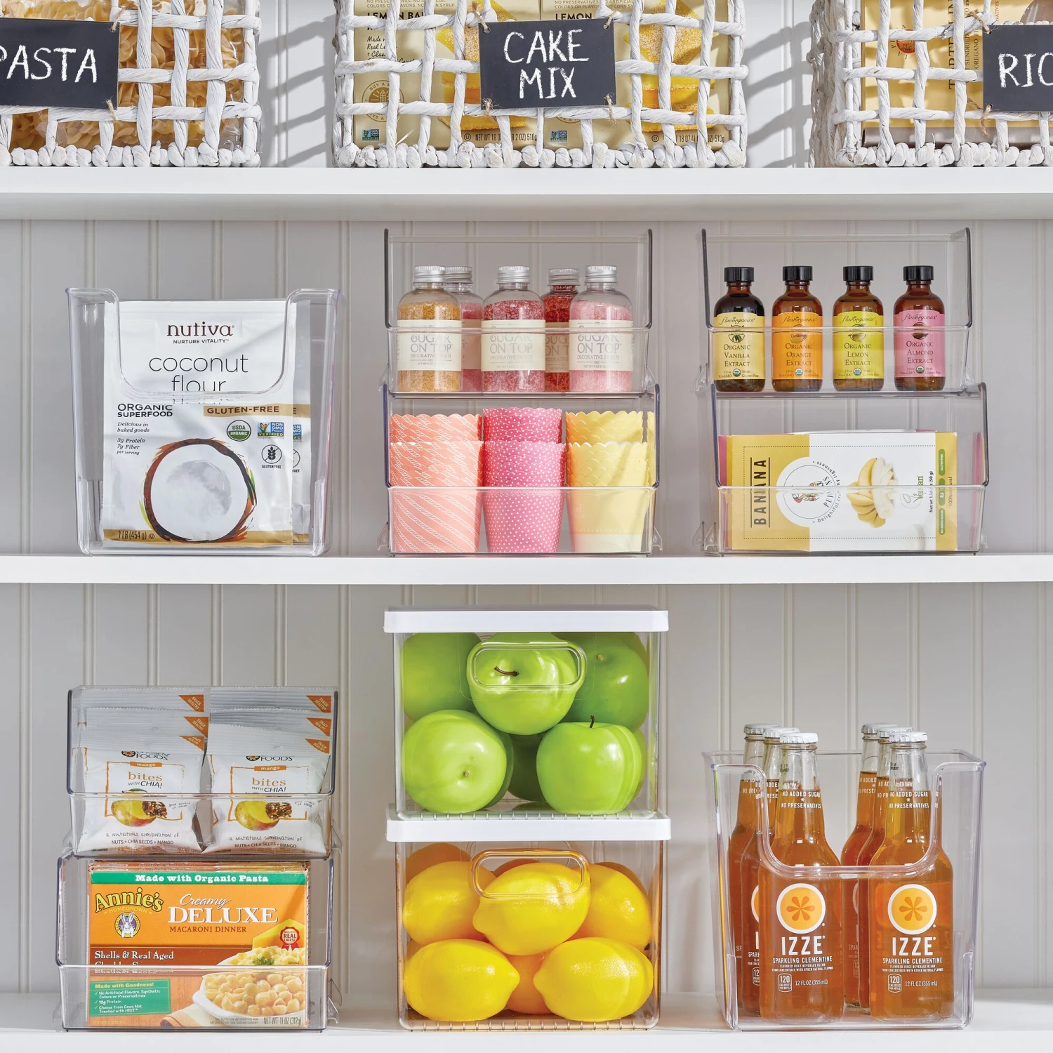 Open Front Stackable Kitchen Bin 8 X 6 X 5 2 Open Front Stackable Kitchen Bin 8 X 6 X 5 - Image 2