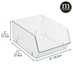 Open Front Stackable Kitchen Bin 11 X 8 X 5 10 Open Front Stackable Kitchen Bin 11 X 8 X 5 -Home storage 2000 Square JPG 13786MDK.PT04