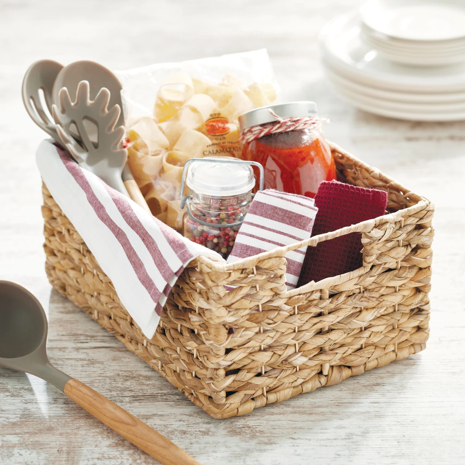 Hyacinth Kitchen Basket With Handles 12 X 9 X 6 6 Hyacinth Kitchen Basket With Handles 12 X 9 X 6 - Image 6