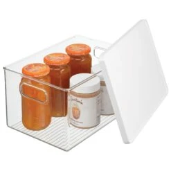 Stackable Kitchen Bin With Lid11 X 8 X 6